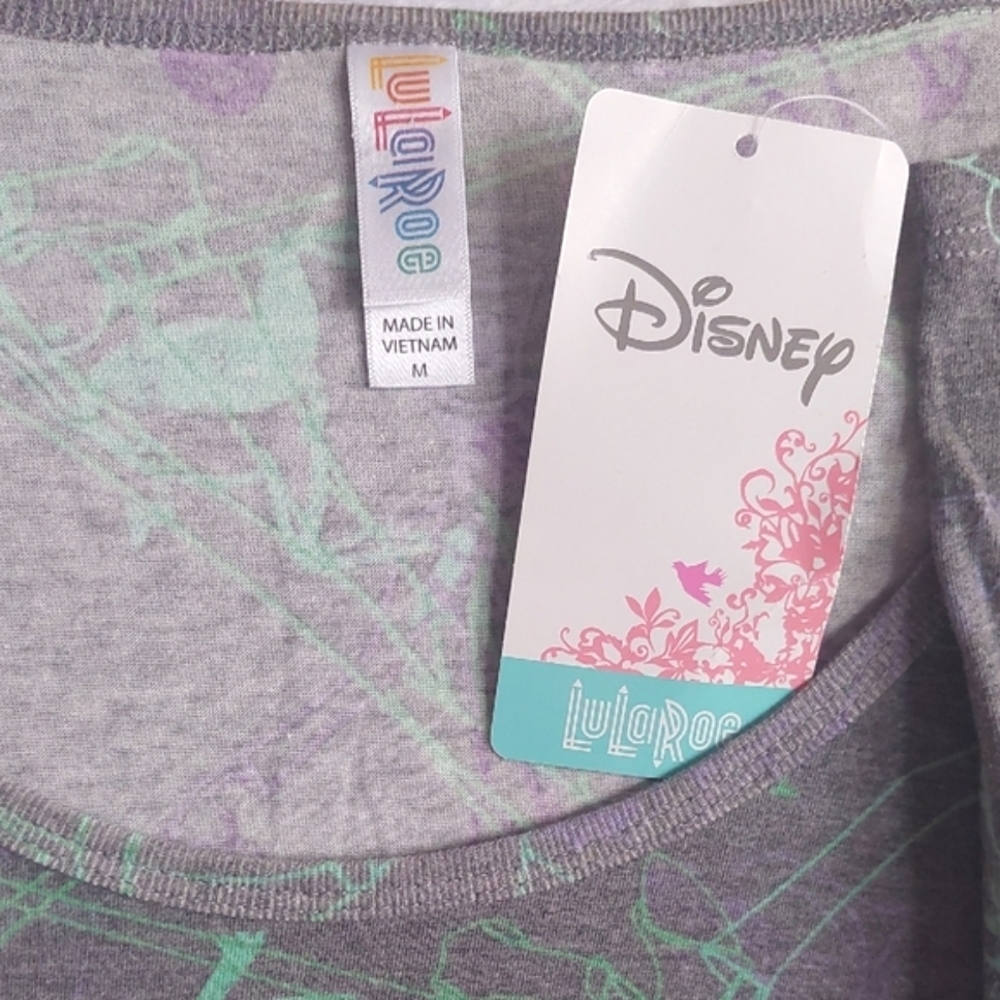 NWT LulaRoe Disney Dr. Facilier Villains Graphic Long Sleeve Tee Size M - Picture 2 of 4